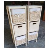 Craft baskets cabinet 10x11x32