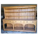 ANTIQUE 2 piece hunt board step back 96x22x73