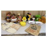 Box of food brand advertising stuffed animals