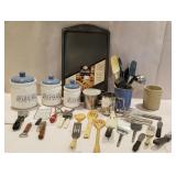 Kitchen utensils, new cookie sheet, 3pc