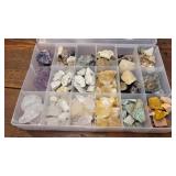 Container of beautiful rocks/gems
