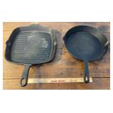 Cast iron griddle & skillet
