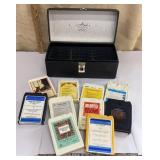 Black case of 8 tracks