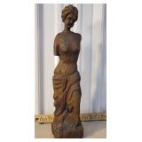 Wooden sculpture of Venus of Milo 14"