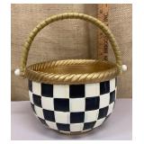 MacKenzie Childs check basket