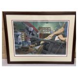 Signed & numbered framed print Hands of Freedom