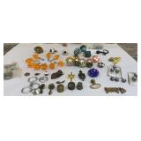 Small clear tub of hardware