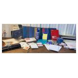 Box of office/school supplies - lined paper,