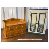 2 pcs sewing storage - set of drawers & painted