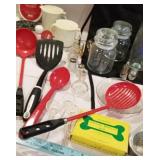 Kitchen lot - vintage Tupperware, cookie cutters,