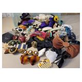 tub of 80s hair barrettes, etc...