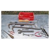 Tool tote with contents