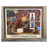 Pabst Blue Ribbon print on board approx 22"x27"