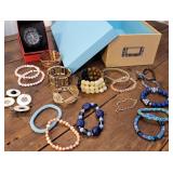 Timex watch and bracelets