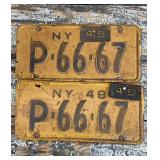 48-49 NYS license plates