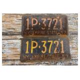57 NYS license plates