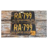 60-61 NYS license plates