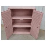 Wicker hanging 2 door cabinet 19"8"23"
