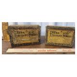 2 laxative Elmira NY tins