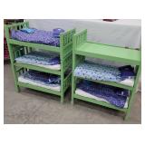 2 American girl bunk bed sets
