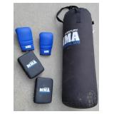 Mma punching bag set