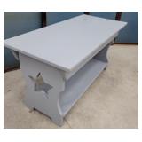Bench with star cutout 35"16"19"