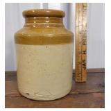 2 tone stoneware crock