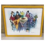 Framed Tarkay litho(?) Blissful Moments
