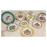 Handmade plates from Czechoslovakia