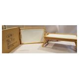 2 wooden lap trays - new