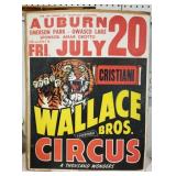 Auburn, Wallace Brothers circuit poster
