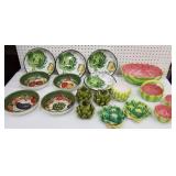 Artichoke bowls, can holders, watermelon bowl