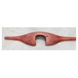 Early wooden neck yoke - old red