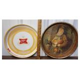 2 beer trays - Miller & Louis Neuweilers