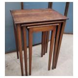 3pc nesting walnut tables