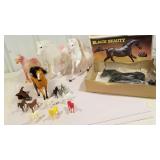 Horses of many colors, Breyer black beauty, small