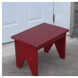 Vintage Small Primitive Wooden Bench 20" long 13