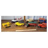 Diecast cars/banks and matchbox truck