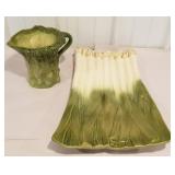 Large Asparagus platter & pitcher