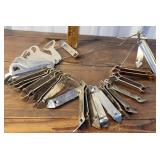 Group of church key bottle openers - many great