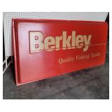 Plastic Berkley fishing tackle sign 73"37"