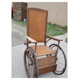 Vintage wooden wheelchair - 800s are projects