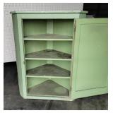 Green corner cupboard40"50"t