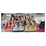 New 14 pairs of shoes, sandles sizes, 7.5, etc