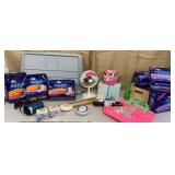 Clear tub of households - bathroom related,