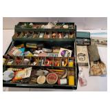 Tackle box with contents