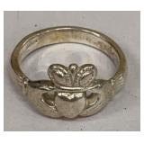 Sterling claddagh ring from Thomas Dillons -
