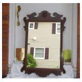 Vintage Rosewood Chippendale Mirror 39 3/4" tall