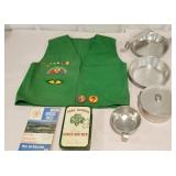 Girl scouts first aid kit, set a pans, Girl scout