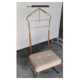 Mid century butlers/valet rack 48"t